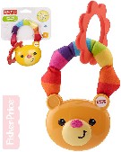FISHER PRICE Medvídek baby kroužek měkký chrastítko s kousátkem pro miminko