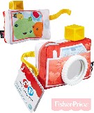 FISHER PRICE Baby fotoaparát se zrcátkem kousátko chrastítko pro miminko