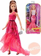 MATTEL BRB Panenka Barbie ve večerních šatech s kabelkou 2 druhy