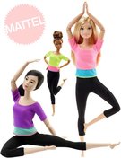 MATTEL BRB Barbie panenka fitness realistický pohyb 22 kloubů ohebná 4 druhy