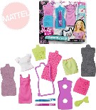 MATTEL BRB Panenka Barbie D.I.Y. módní návrhářské šablony 2 druhy