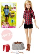 MATTEL BRB Panenka Barbie 32cm u táboráku set s doplňky Světlo Zvuk 2 druhy