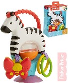 FISHER PRICE Baby zebra 17cm chrastítko kousátko s aktivitami pro miminko