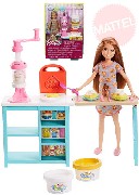 MATTEL BRB Panenka Stacie snídaňový funkční set vaflovač s modelínou a doplňky