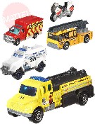 MATTEL Matchbox auto angličák policie set 5ks záchranné složky kov