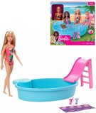 MATTEL BRB Panenka Barbie set s bazénem a doplňky v krabici