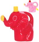Baby konvička s růžicí slon s kloboučkem 17cm 2 barvy plast pro miminko