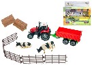Sada Farma traktor s vlekem a příslušenstvím na baterie