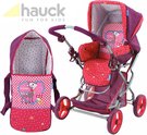 HAUCK Kočárek trojkombinace Woody 3v1 pro panenku do 43cm miminko