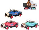 Auto historické retro model 11cm veterán na baterie 3 barvy Světlo Zvuk kov