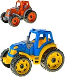Baby traktor barevný plastový 25cm volný chod na písek 2 barvy