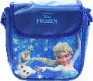 Taštička Frozen (Ledové Království) dětská kabelka s popruhem lesklá modrá