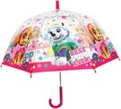 Deštník dětský manuální Tlapková Patrola 48cm průhledný hvězdičky