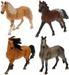 Kůň plastová figurka 14cm různé druhy v sáčku