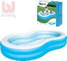 BESTWAY Bazén Laguna velká 162x157x46cm 2 komory modrý 54117
