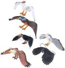 Pták divoký na gumce závěsná dekorace různé druhy guma