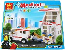 Stavebnice kostky nemocnice a ambulance 228 dílků