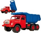 DINO Tatra T148 klasické nákladní auto na písek 73cm modročervené sklápěcí korba