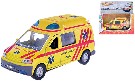 Auto ambulance 13cm zpětný nátah PB CZ mluvící sanitka Světlo Zvuk Kov