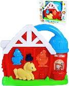 Baby hudební domeček animal farm se zvířátky na baterie s melodiemi Světlo Zvuk