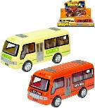 Autobus městský 18cm na setrvačník na baterie Světlo Zvuk 2 barvy plast