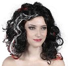 KARNEVAL Paruka černá KARNEVALOVÝ DOPLNĚK