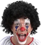 KARNEVAL Paruka klaun černá KARNEVALOVÝ DOPLNĚK