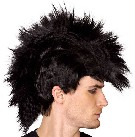 KARNEVAL Paruka punk černá KARNEVALOVÝ DOPLNĚK