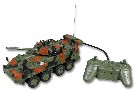 RC Transporter vojenský tank na dálkové ovládání 27MHz na kabel na baterie 2 barvy