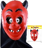 KARNEVAL Maska čert s šátkem celoobličejová KARNEVALOVÝ DOPLNĚK