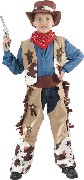 KARNEVAL Šaty KOVBOJ vel. L (130-140cm) 9-12 let KOSTÝM