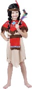 KARNEVAL Šaty Indiánka vel.S (110-120cm) 4-6 let KOSTÝM