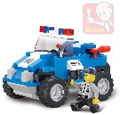 SLUBAN Stavebnice POLICIE zásahový vůz set 121 dílků + 1 figurka plast