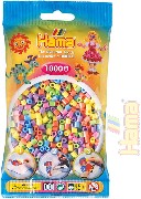 HAMA Korálky dětské zažehlovací pastelové set 1000ks v sáčku midi plast