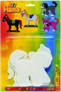 HAMA Midi podložka na zažehlovací korálky zvířátka set 3ks na kartě