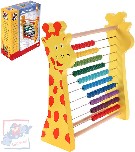 WOODY DŘEVO Počítadlo žirafa rainbow duhové DŘEVĚNÉ HRAČKY