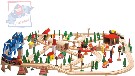 WOODY Vláčkodráha Super Train XXL 170 dílků *DŘEVĚNÉ HRAČKY*
