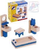 WOODY DŘEVO Nábytek KOUPELNA do domečku *DŘEVĚNÉ HRAČKY*
