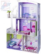 DŘEVO Dům Provence velký plážový pro panenku Barbie set s doplňky 19ks