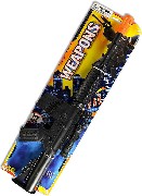Samopal plastový černý 54cm klapací na kartě