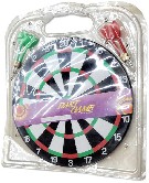 Hra šipky set terč oboustranný 29cm + 4 šipky SPOLEČENSKÉ HRY
