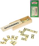 Hra Domino plast v dřevěné krabičce *SPOLEČENSKÉ HRY*