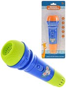 Mikrofon dětský barevný 18cm 2 barvy na kartě plast