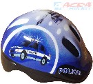 ACRA Helma cyklistická dětská Brother vel. XS modrá Policie CSH062