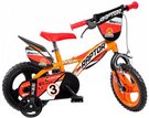 ACRA Dětské baby kolo Dino Bikes oranžové chlapecké 12&quot; balanční kolečka
