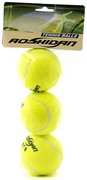 Míčky na tenis žluté Aoshidan 6,5cm set 3ks tenisáky sáček