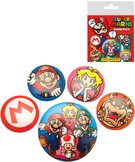 Odznaky Super Mario 2,5-4cm set 4ks