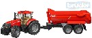 BRUDER 03099 Traktor Case IH Puma 230 CVX + sklápěcí přívěs Krampe 1:16