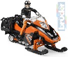 BRUDER 63101 Model 1:16 sněžný skútr 21cm set s řidičem plast