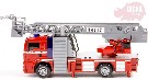 DICKIE Auto Hasiči 31cm CZ na baterie funkční stříkačka na vodu Světlo Zvuk plast